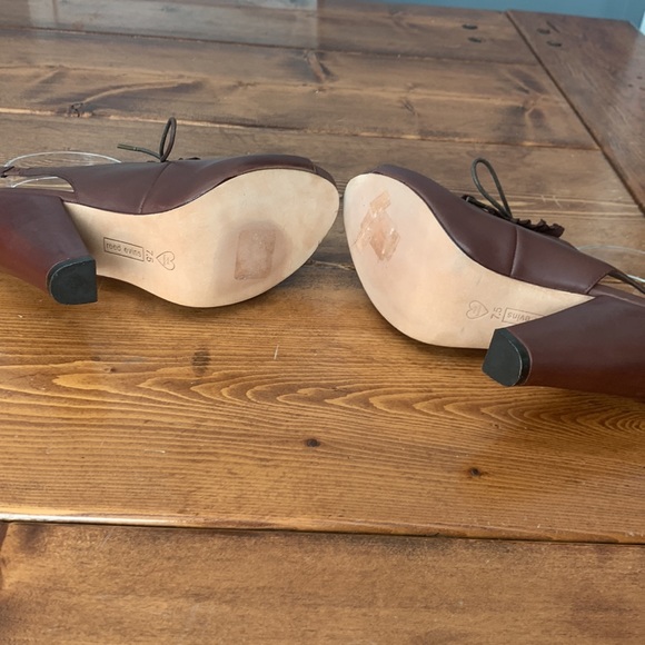 Anthropologie reedevins leather HEELS size 7.5 - Picture 10 of 10